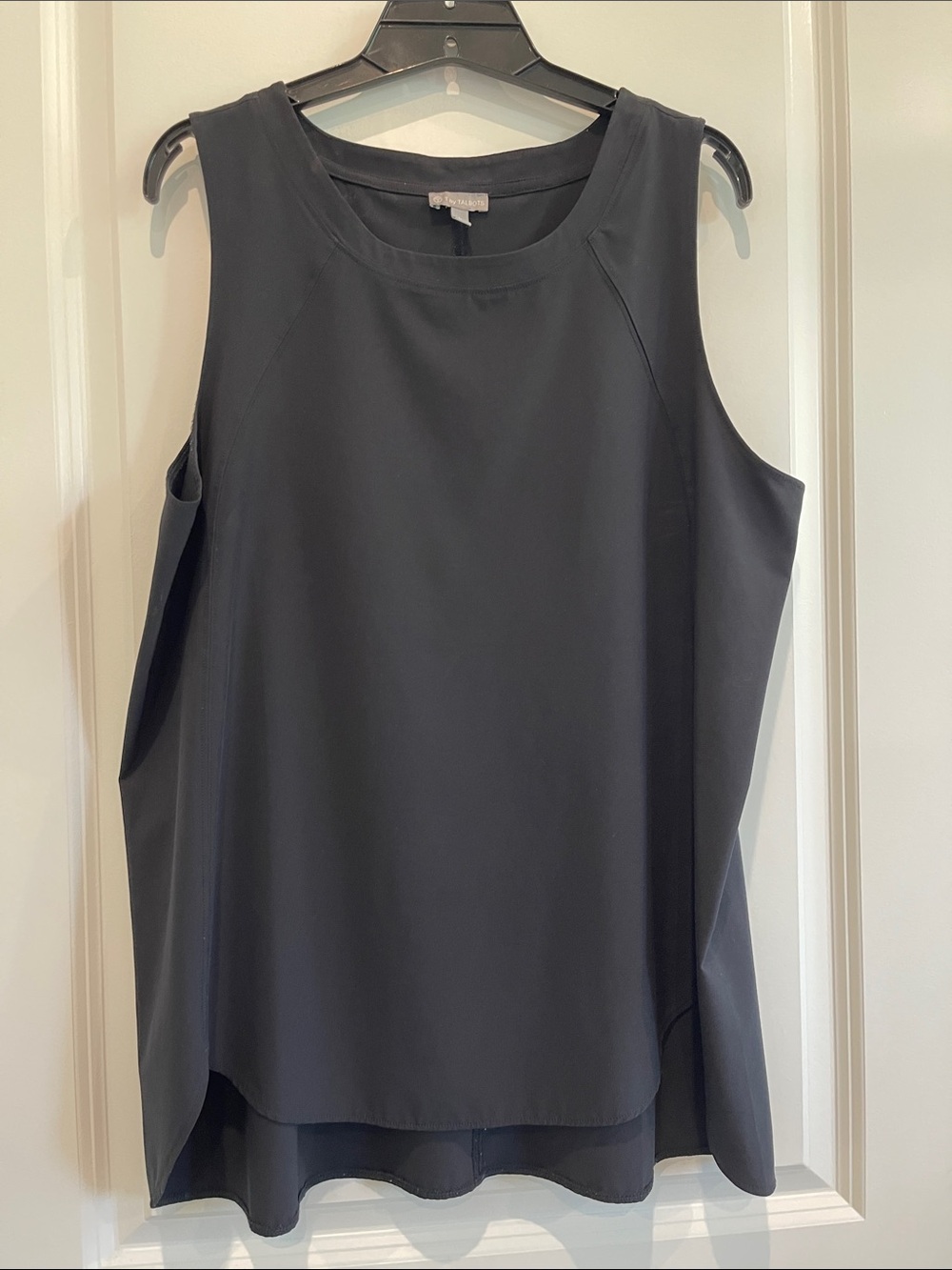 Talbots Black Sleeveless Layered Tank